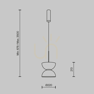KYOTO lampă suspendată MOD178PL-L11G3K Maytoni small 7