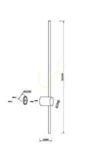 Lampă de perete LIGHT STICK MOD237WL-L11BS3K Maytoni small 2