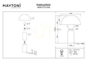 MEMORY MOD177TL-01B lampă de masă Maytoni small 10