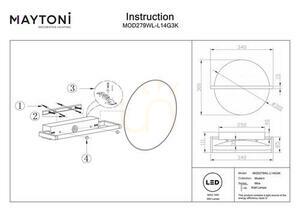 MIRA MOD279WL-L14G3K lampă de perete Maytoni small 10