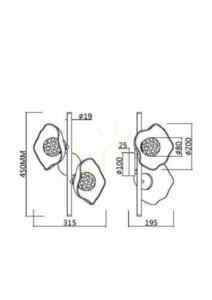 Lampă de perete MIRACLE MOD207WL-02BS Maytoni small 7
