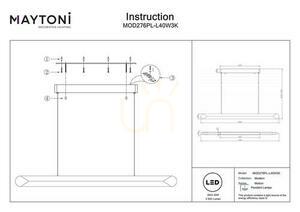 Lampa suspendată MOTION MOD276PL-L40W3K Maytoni small 7