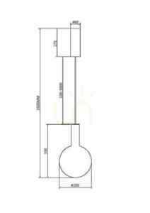 NEBULA MOD182PL-L4W3K lampă suspendată Maytoni small 7