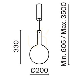 NEBULA MOD182PL-L4W3K lampă suspendată Maytoni small 9