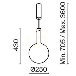 NEBULA MOD182PL-L6W3K lampă suspendată Maytoni small 9