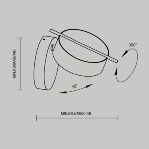 NUANCE MOD180WL-L4B3K1 lampă de perete Maytoni small 8