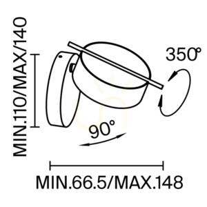 NUANCE MOD180WL-L4B3K1 lampă de perete Maytoni small 9