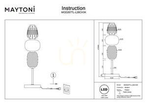 PATTERN lampă de masă MOD267TL-L28CH3K Maytoni small 5