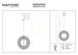 Lampa suspendată ROOTS MOD197PL-01W1 Maytoni small 6