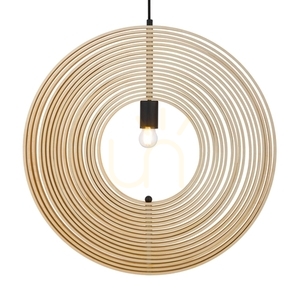 Lampă suspendată Maytoni Roots neagră 60 cm lemn E27 MOD197PL-01W2 small 3
