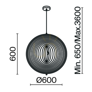 Lampă suspendată Maytoni Roots neagră 60 cm lemn E27 MOD197PL-01W2 small 7