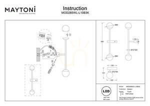 TOUCH lampă de perete MOD285WL-L10B3K Maytoni small 11