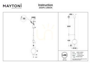THE SIXTH SENSE lampă suspendată Z020PL-L6BS3K Maytoni small 7