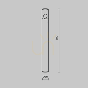 AMAS stâlp de lumină O432FL-01GF1 IP54 Maytoni small 6