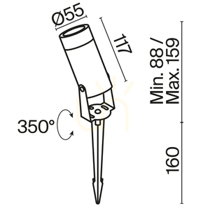 Post de iluminat BERN O050FL-L5GF3K IP65 Maytoni small 10