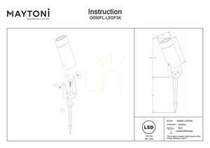 Post de iluminat BERN O050FL-L5GF3K IP65 Maytoni small 7