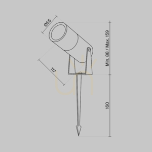 Post de iluminat BERN O050FL-L5GF3K IP65 Maytoni small 8