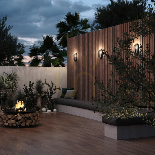 Verifica CANDLE lampă de perete pentru exterior O449WL-01GF IP65 Maytoni