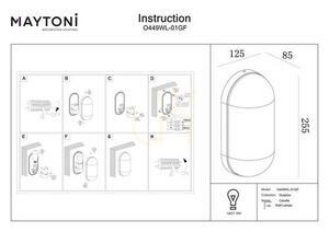 CANDLE lampă de perete pentru exterior O449WL-01GF IP65 Maytoni small 7
