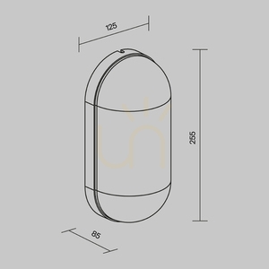 CANDLE lampă de perete pentru exterior O449WL-01GF IP65 Maytoni small 8