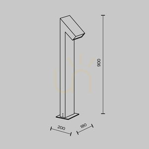 GUSS stâlp de lumină O592FL-L15GF3K IP65 Maytoni small 8