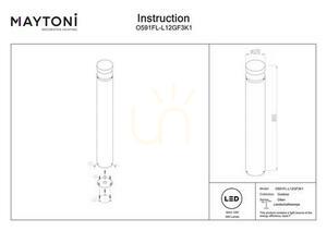 OLTEN stâlp de iluminat O591FL-L12GF3K1 IP65 Maytoni small 7