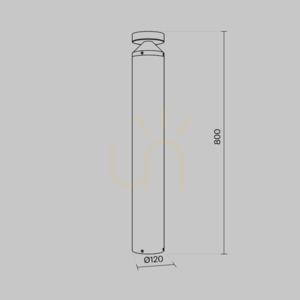 OLTEN stâlp de iluminat O591FL-L12GF3K1 IP65 Maytoni small 8