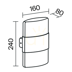 Lampă de perete pentru exterior ROM O442WL-L12GF3K IP54 Maytoni small 10