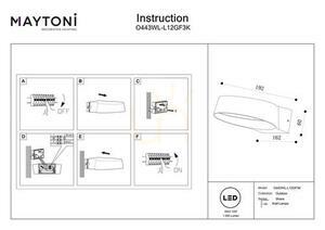 Lampă de perete pentru exterior SHARE O443WL-L12GF3K IP54 Maytoni small 7