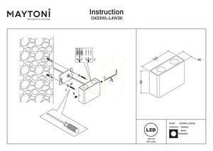 SHOW lampă de perete O433WL-L4W3K IP54 Maytoni small 5