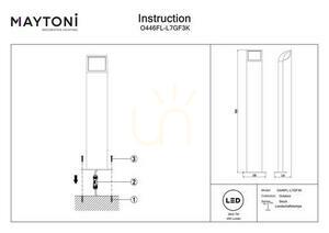 STOCK stâlp de lumină O446FL-L7GF3K IP65 Maytoni small 6