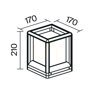 TRIM stâlp de lumină O455FL-01GF1 IP65 Maytoni small 8