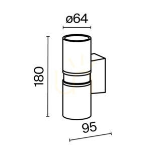Lampă de perete pentru exterior BOWERY O582WL-02B IP54 Maytoni small 9