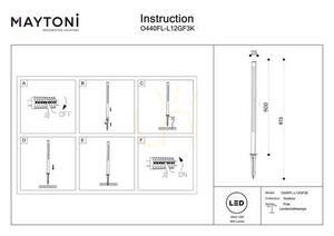 POLE stâlp de lumină O440FL-L12GF3K IP65 Maytoni small 6