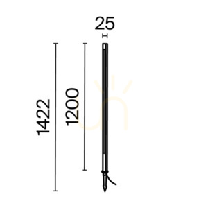 POLE stâlp de lumină O440FL-L18GF3K IP65 Maytoni. small 10