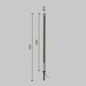 POLE stâlp de lumină O440FL-L18GF3K IP65 Maytoni. small 8
