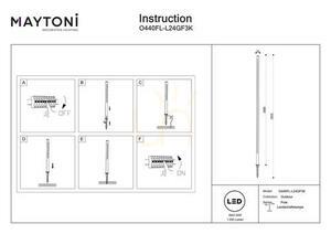 Lampă LED de grădină Maytoni Pole O440FL-L24GF3K, grafit, 160 cm, 24 W, 3000 K small 6