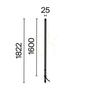 Lampă LED de grădină Maytoni Pole O440FL-L24GF3K, grafit, 160 cm, 24 W, 3000 K small 9