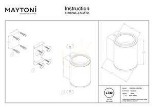 SHIM O303WL-L5GF3K lampă de perete pentru exterior IP65 Maytoni small 7