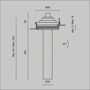 Corp de iluminat încastrat FOCUS T C140TRS-L200-7W3K-B Maytoni small 8