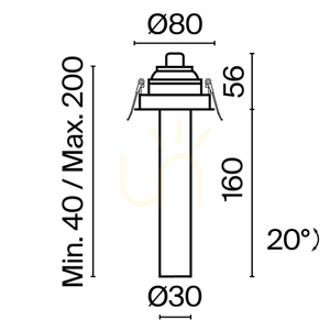 FOCUS T corp de iluminat încastrat C140RS-L200-7W3K-W Maytoni small 12