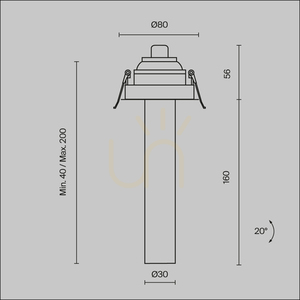 FOCUS T corp de iluminat încastrat C140RS-L200-7W3K-W Maytoni small 9