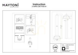 Corp de iluminat încastrat FOCUS T C140RS-L300-7W3K-W Maytoni small 8
