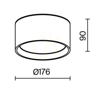 Plafond HYDRA C090CL-15W3K-W IP44 Maytoni small 8