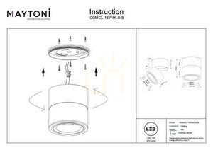 Plafond YIN C084CL-15W4K-D-B Maytoni small 7