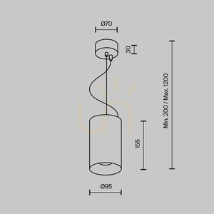 EFIR lampă suspendată P089PL-25W3K-W Maytoni small 8