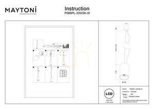 EFIR lampă suspendată P089PL-33W3K-W Maytoni small 7