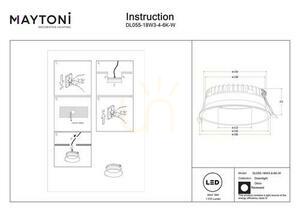 OKNO corp de iluminat încastrat DL055-18W3-4-6K-W IP44 Maytoni small 6