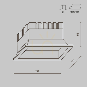 OKNO corp de iluminat încastrat DL056-12W3-4-6K-W IP44 Maytoni small 7
