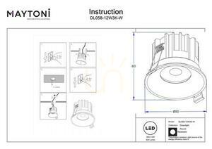 Corp de iluminat de încastrat ROUND DL058-12W3K-W Maytoni small 7